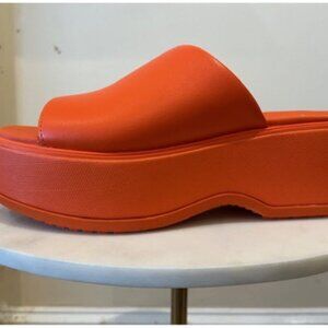 Sorel Dayspring orange sandal, 7.5, NWT